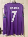 16-17 Real Madrid Away Long Sleeve Ronaldo