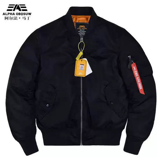 MA1 Bomber Jacket Men's Winter Thickened Cotton Coat Coat Cross-border Alpha Martin European and American Fashion Brand Cotton Coat