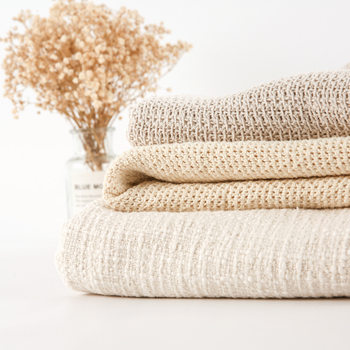 Plain Tassel Blanket Cotton Sofa Blanket Car Lunch Break Office Blanket Shawl New