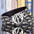 Black cloth silver buckle o