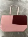 Light Pink with Wine Red