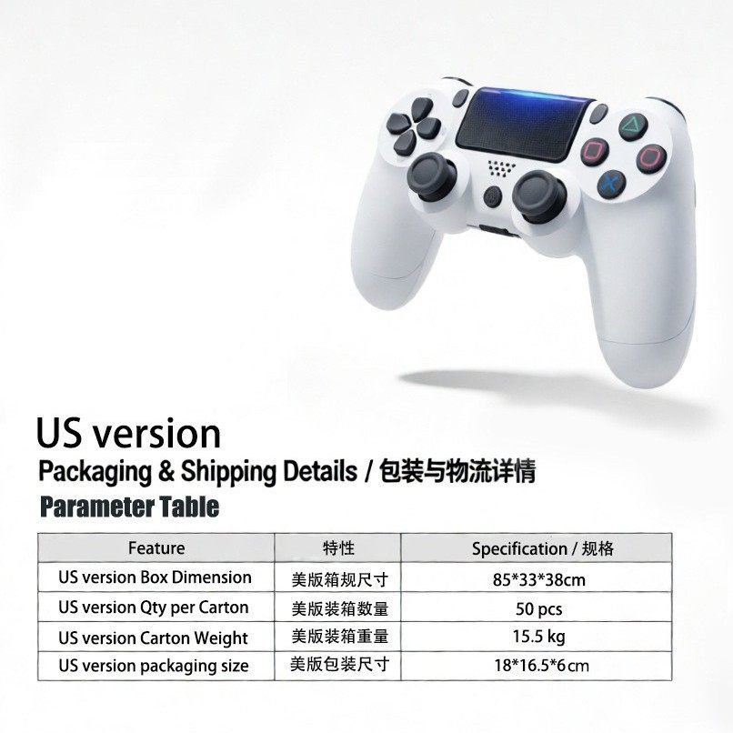 P4 Game Console Controller Wireless Bluetooth P4 Dual Motor Vibration with Simulated Six-Axis P4 Wireless Game Controller