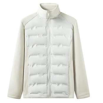 Down Jacket Men's New Autumn and Winter Casual Outdoor Light and Warm White Duck down Stand Collar Splicing Knitted Couple Jacket Women