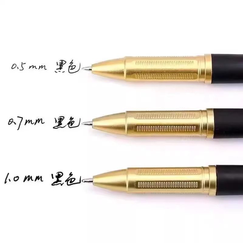 Business Signature Signature Gel Pen Black High-End Big Mac Large Capacity Thick Stroke Office Writing and Learning