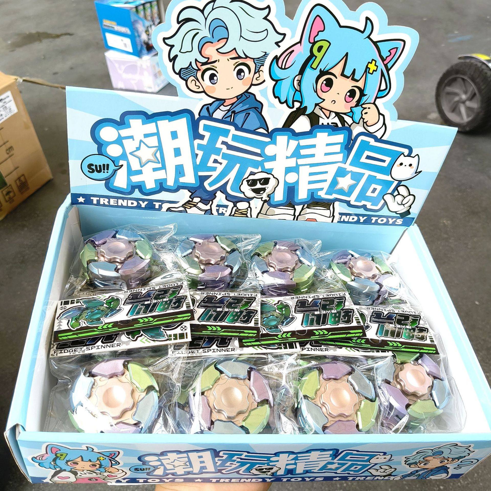 Trendy Fidget Spinner Rotating Mecha Transformation Creative Decompression Mechanical Finger Spinner New and Strange Toys Wholesale