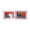 Simple Wooden Folding Two-Panel Horizontal Frame Creative Display Stand for Couple Photos 6inch Photo Studio Frame Decoration Wholesale