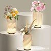 Cross-Border Creative 3D Printed Vase Table Lamp Flower Arrangement Lamp Simple Design Led Romantic Decorative Lamp Bedroom Bedside Lamp
