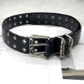 [roller double pin buckle] croch ch holy sword heart belt