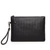 2022 New woven leather clutch men's wallet soft handbag large capacity mobile phone bag business underarm bag