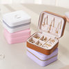 PU Leather Simple Jewelry Box Earrings Creative Portable Jewelry Storage Box Earrings Earrings Ring Small Jewelry Box
