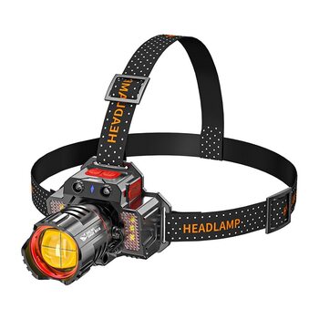 Outdoor Fishing Special Lighting, Long-Lasting Battery Life, Ultra-Bright Led Headlight, Strong Light Charging, Head-Mounted Sensor for Night Fishing