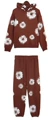 Dark brown set (white floral wreath)