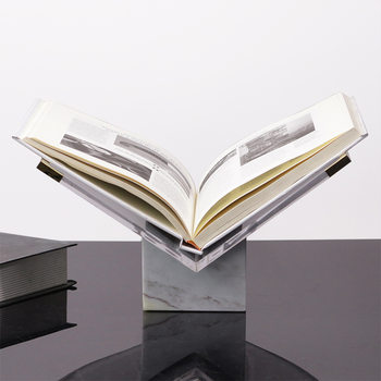 Simple Modern Geometric Creative Marble Bookshelf Storage Ornaments Study Bookcase Decoration Soft Furnishings