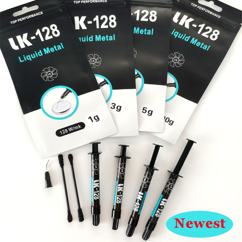 โลหะเหลว Lk128 สารหล่อลื่นระบายความร้อนชนิดโลหะเหลว สำหรับคอมพิวเตอร์ GPU และ CPU ครีมซิลิโคนระบายความร้อนแบบโลหะเหลวของฉัน
