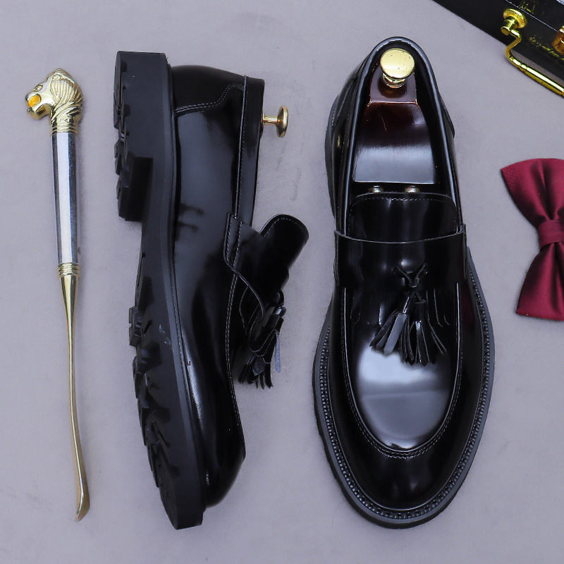 Giày Da Nam Chất Liệu Da Bò Big Size Ngoại Cỡ