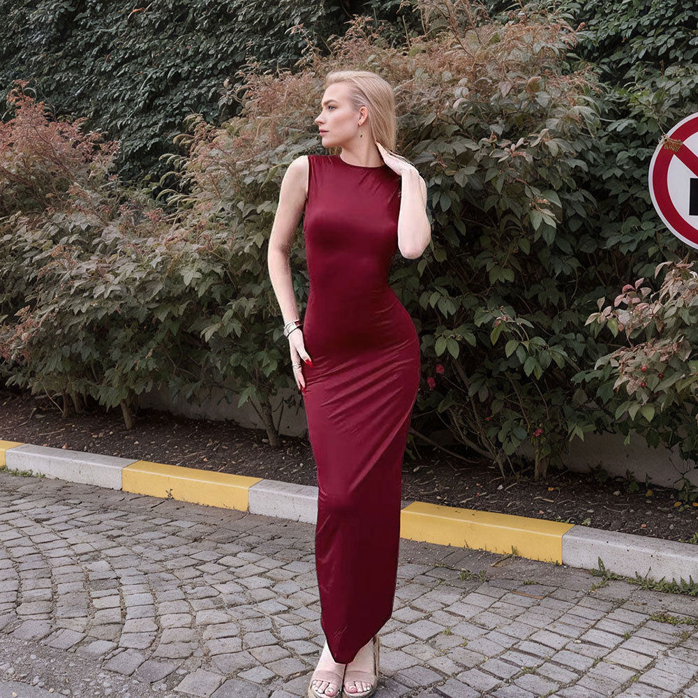Summer Womens Bodycon Dress Sexy Backless Hollow Design Waist Cinching Trendy Evening Wear Wholesale Available
