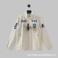 Stand collar flying person off-white brazilian european size