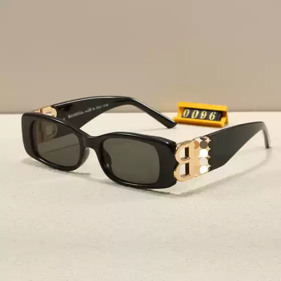 B-Brand European and American Style Ins G-Dragon Same Style Square Sunglasses for Women Fashion Acetate Double B Sunglasses Trendy Unisex B0096