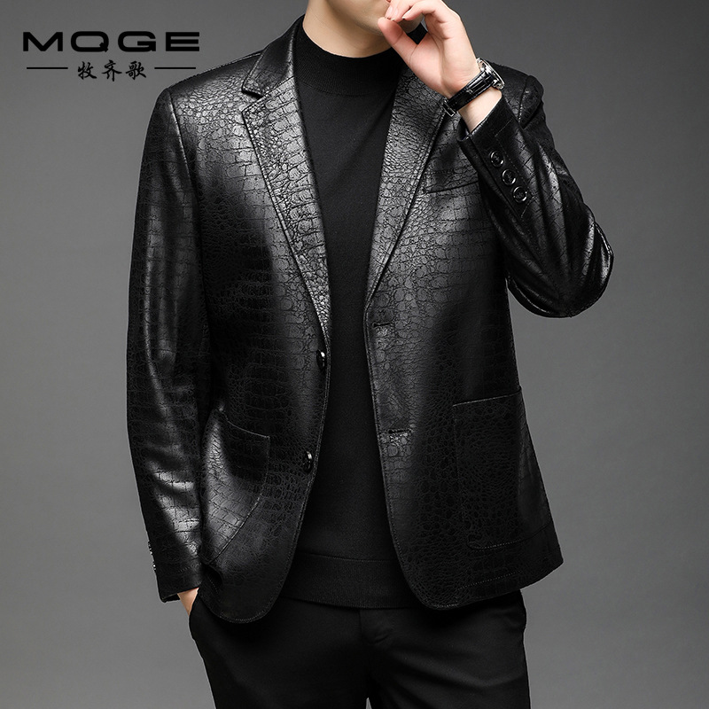 Áo Da Nam Hàng Mùa Xuân Thu Đông Phong Cách Trẻ Trung