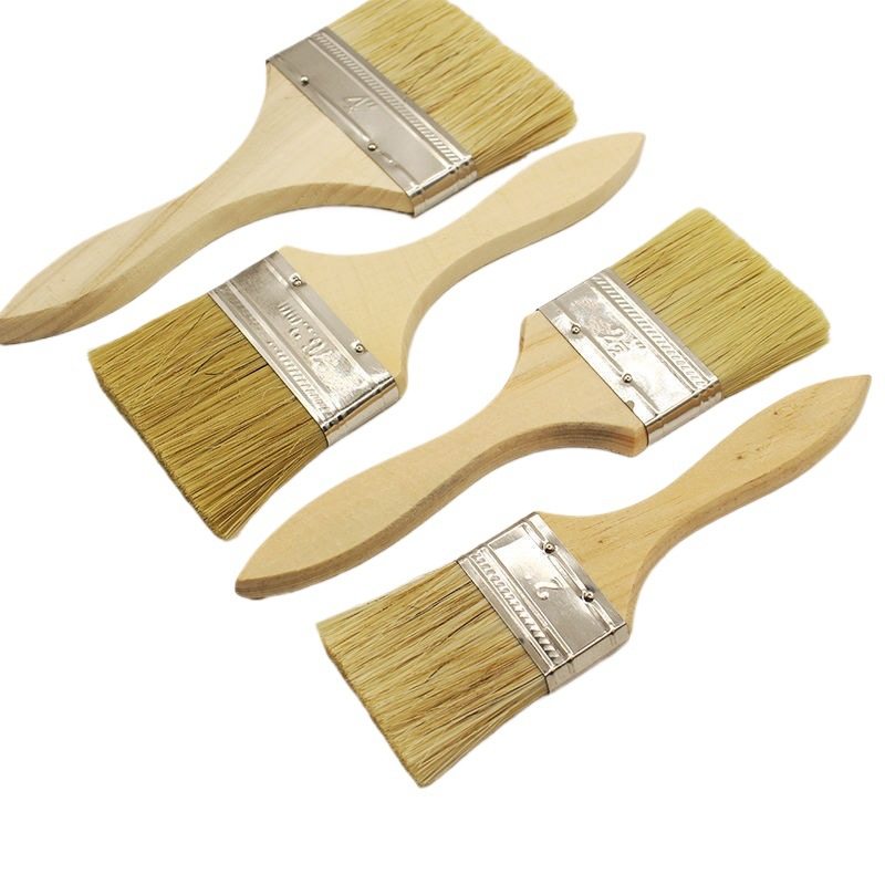 Paint Brush, Industrial Glue Hard Bristle Brush, Household Barbecue Pig Hair Brush, Soft Bristle Brush, Cleaning Dust Removal Brush