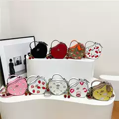 2025 Koujia Print Heart-Shaped Bag Fashion Handbag Women's Shoulder Bag Crossbody Bag with Premium Feel