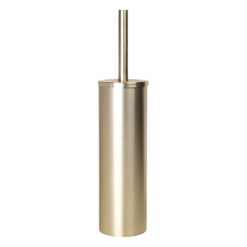 Stainless Steel Toilet Brush suit No Dead Angle Toilet Floor Brushed Gold Bathroom Household Cleaning Brush