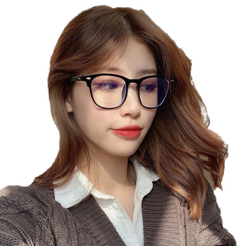 Flat Mirror, Anti-Blue Light Glasses, Myopia Radiation Protection, Computer Eye Protection, Men's and Women's Trendy Flat Mirror, Mobile Phone Frame