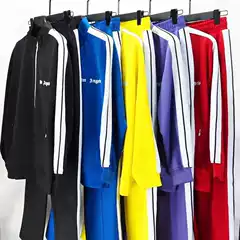 2023 European and American Trend Palm Angels Side Stripe Sports suit Couple Wear Jacket Casual Pants