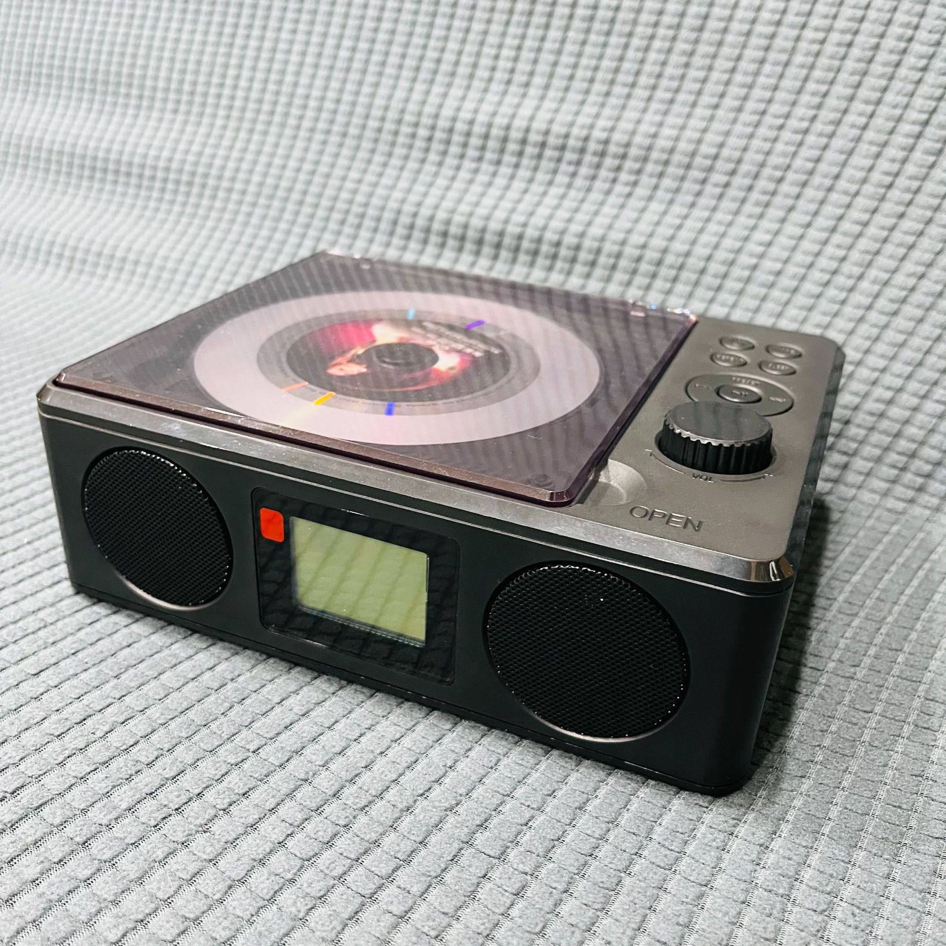 Retro Cd Player Music Album Bluetooth Speaker Player Adjustable Frequency Radio USB Remote Control Player Gift