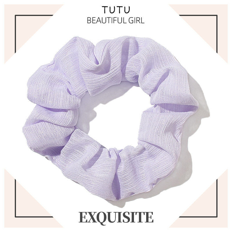 Big Sale Pure Color Large Intestine Hair Band for Women, Fresh and Simple Elegant, Hair Tie, Rubber Band, Women's Headband, Ball Hair Accessories