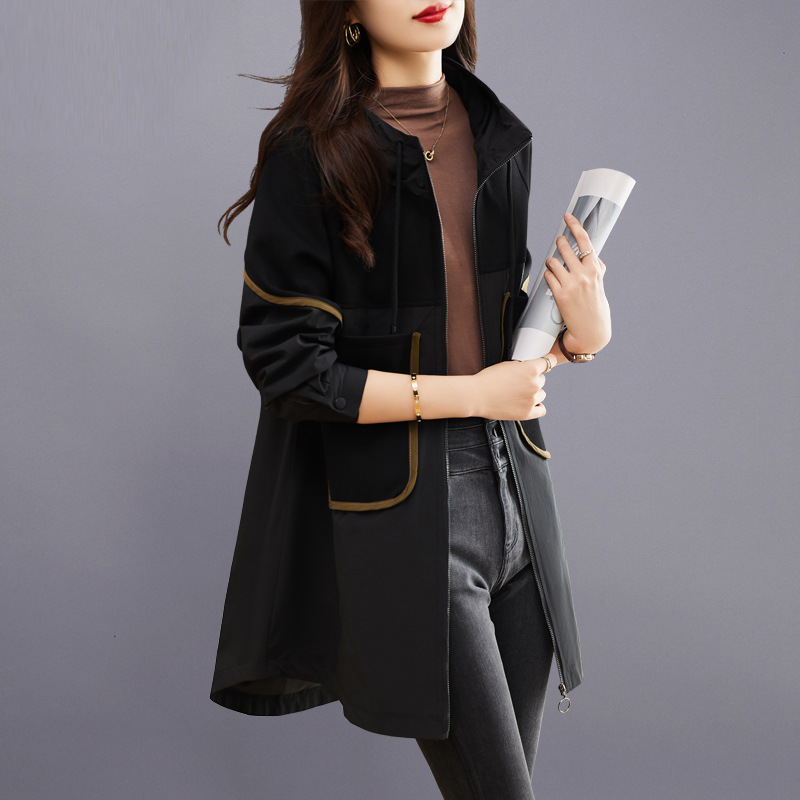 (Mới) Mã B9171 Giá 1540K: Áo Khoác Dài Nữ Tedge Mũ Liền Hàng Mùa Xuân Thu Đông Thời Trang Nữ Chất Liệu G04 Sản Phẩm Mới, (Miễn Phí Vận Chuyển Toàn Quốc).