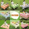 Disposable Tablecloth Outdoor Stone Cloth Camping Picnic Folding Trolley Table Mat Rectangular Thickeneded Tablecloth
