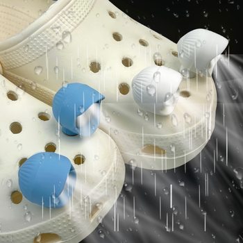 Shoe Light Croc Shoes Lighting Luminous Slippers Accessories DIY Shoe Buckle Removable Led Shoe Flower Decoration Accessories 3D