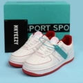 Air force white and red stitching