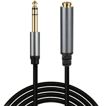 6.35mm male and female dual-channel electric guitar bass keyboard amplifier mixer studio pure copper cable