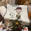 Vintage Snoopy Sofa Blanket Homestay Decoration Cartoon Sofa Towel American Style Leisure Blanket Sofa Cushion Bedroom Cotton Blanket