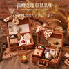 Hand Grinder, Hand-Cranked Coffee Machine, Coffee Bean Grinder, All-In-One Small Household Portable Gift Box Set