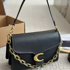 2025 Coach New Suede Nubuck Chain Tabby Dionysus Bag Shoulder Crossbody Women's Bag Genuine Leather Square