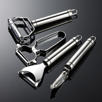 En 304 Stainless Steel Fruit Peeler Sharp Horizontal and Vertical Sanding Handle Glow Kitchen Tools Gift