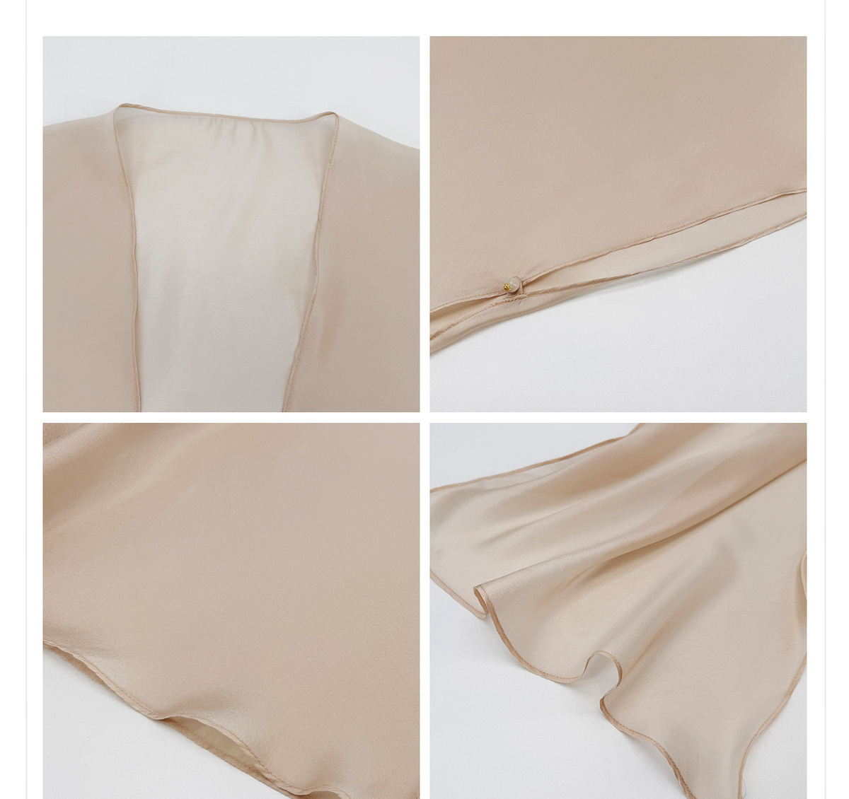Bộ đầm hai dây thêu hoa kèm khăn choàng cardigan dáng dài — Khăn choàng màu be (giao hàng trong 7 ngày), Váy hai dây (giao hàng trong 7 ngày), Váy hai dây (giao hàng trong ngày), Bộ sản phẩm (giao hàng trong 7 ngày)