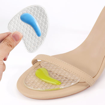 Women's gel honeycomb forearm pad anti-wear anti-pain high heels half size pad soft massage anti-slip front foot patch