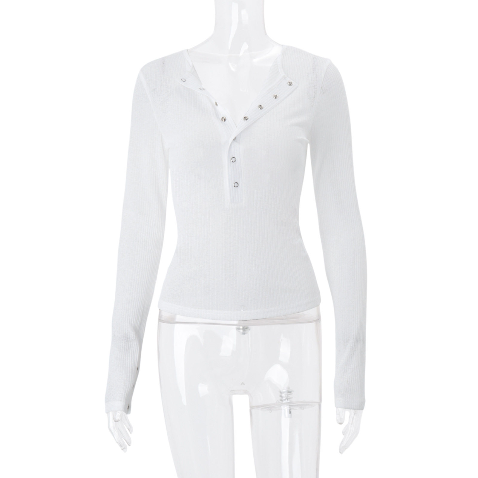 Womens Slim Fit V Neck Cardigan Solid Color Lightweight Versatile Perfect for Autumn Layering Wholesale Available