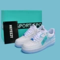 Air force white blue chameleon