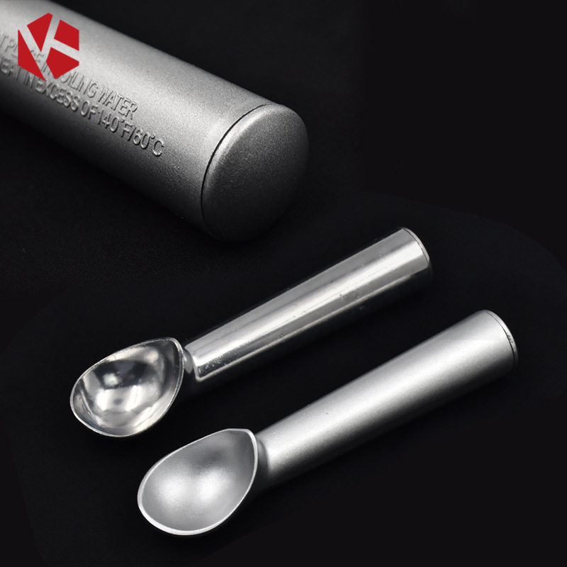 Self-melting Metal Aluminum Alloy Ice Cream Spoon Ice Cream Dig Ball Spoon Ice Cream Spoon Dig Ball Spoon Ice Cream