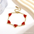 Gold Bracelet [Red]
