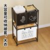 Multi-Layer Dirty Clothes Basket Storage Rack Clothing Storage Basket Bathroom Household Dirty Clothes Basket Clothes Sundry Storage Basket with Wheels