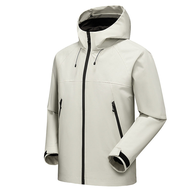 Unisex Hooded Jacket Outdoor Trendy Brand Windproof Waterproof Mountaineering Riding Suit Spring and Autumn Single Jacket Coat