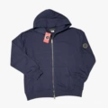 Navy blue black label