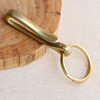Brass vintage keychain U-shaped waist hanging horseshoe buckle Lobster hook car key ring financial cloth hook pendant