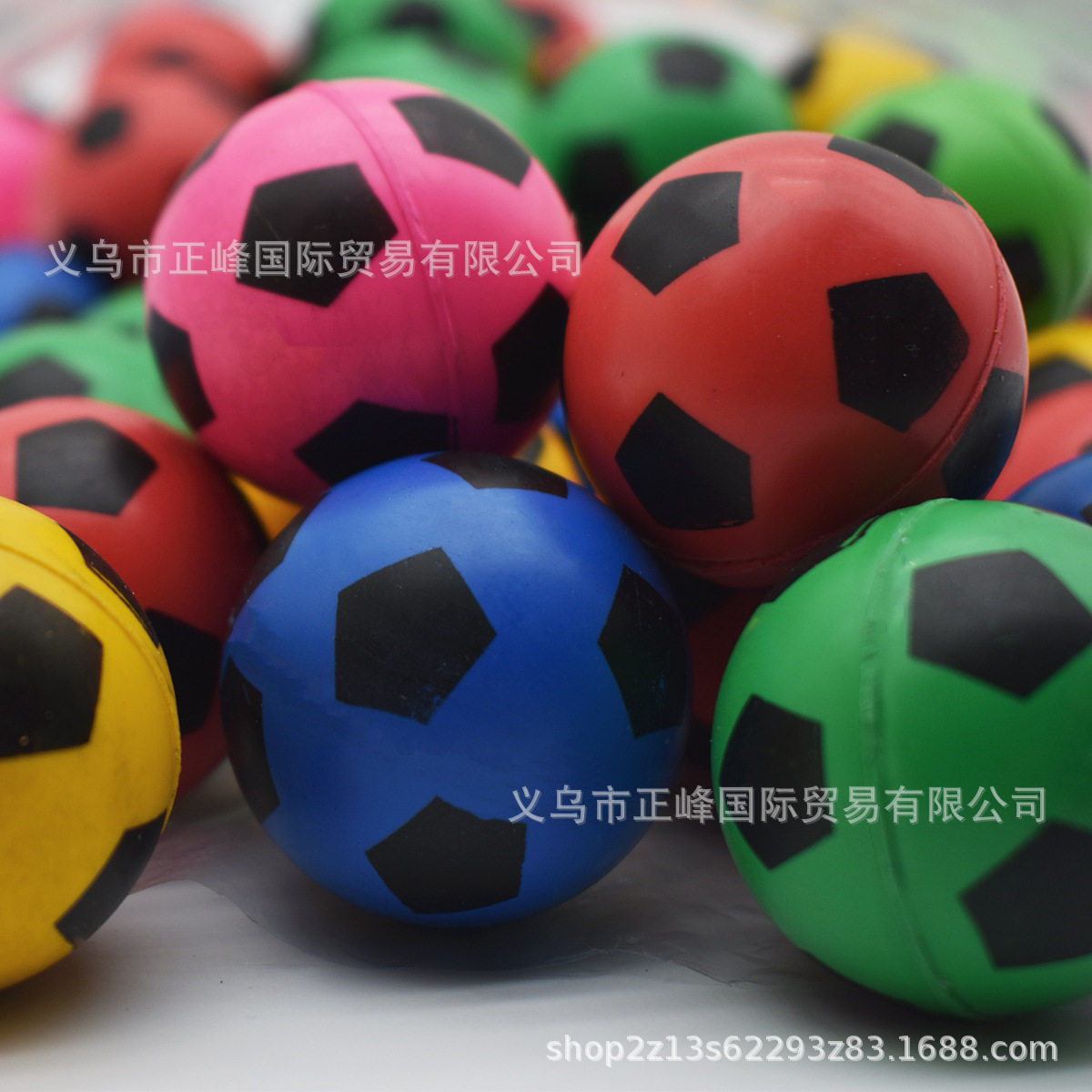 New rubber football color elastic ball children's toy factory direct Bounce Ball solid blind box ball wholesale
